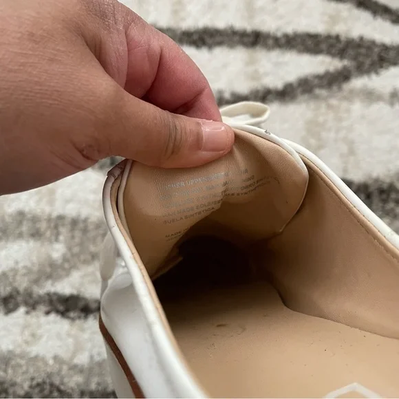 M4DE White Slip Ons